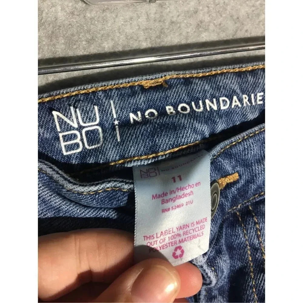 Lot of 2 No Boundaries Bootcut Jeans Light Wash Dark Wash Casual Cotton Cute - Picture 5 of 10